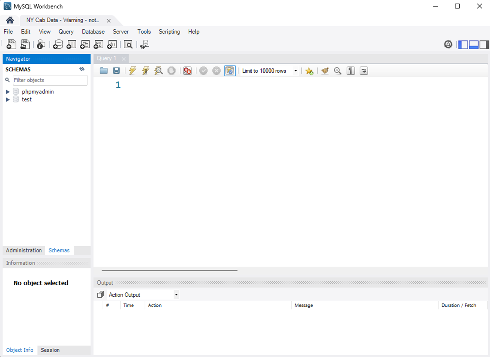 Finished connection to database